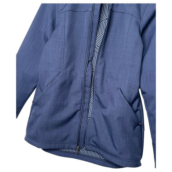 Under Armour Jacket Womens XS Loose ColdGear Pockets Full Zip Hoodie Sporty Blue - Picture 12 of 15